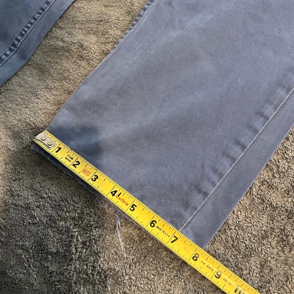 Vintage Polo Ralph Lauren Mens Straight Leg Chinos Blue Faded Cotton Pants 31x30